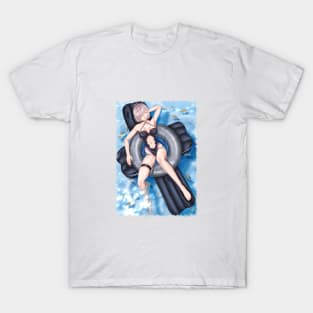 Mash Kyrielight Summer Wet Background Jagged T-Shirt